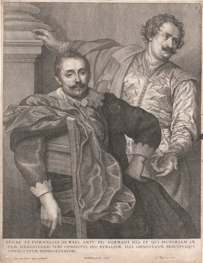 Łukasza i Korneliusza de Wael autorstwa Wenceslaus Hollar
