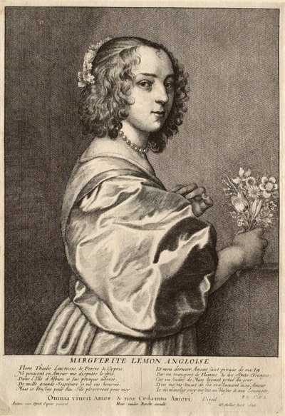 Marguerite Lémon, Angielka autorstwa Wenceslaus Hollar