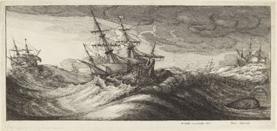 Maryna podczas burzy autorstwa Wenceslaus Hollar