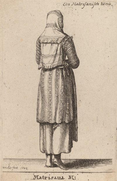 Matrisana M., 1648. autorstwa Wenceslaus Hollar