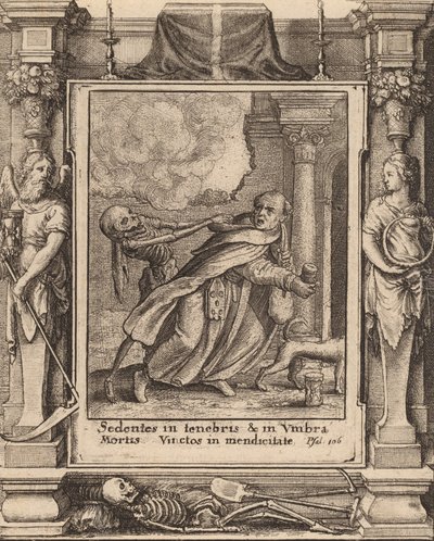 Mnich, 1651. autorstwa Wenceslaus Hollar