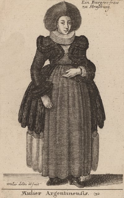 Argentynka. autorstwa Wenceslaus Hollar