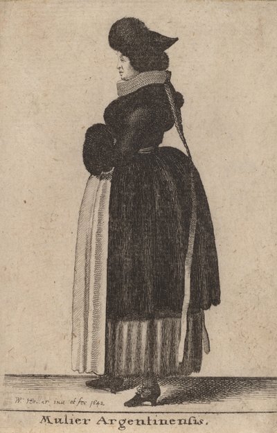 Argentynka, 1642. autorstwa Wenceslaus Hollar