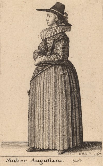 Augustanka, 1643. autorstwa Wenceslaus Hollar