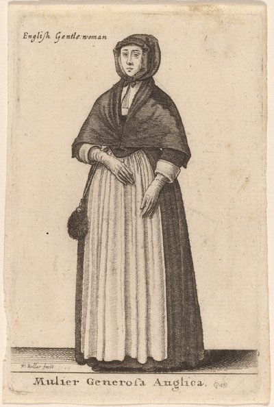 Hojna Angielka autorstwa Wenceslaus Hollar
