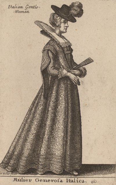 Hojna Włoszka autorstwa Wenceslaus Hollar