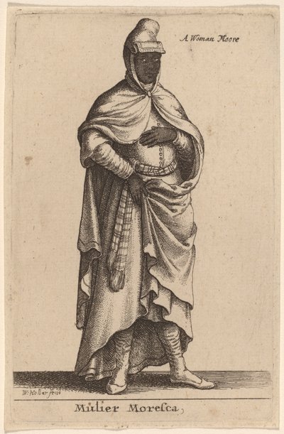 Mulier Moresca autorstwa Wenceslaus Hollar