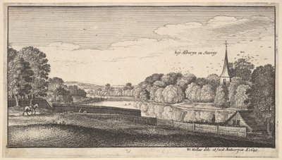 W pobliżu Albury, 1645. autorstwa Wenceslaus Hollar