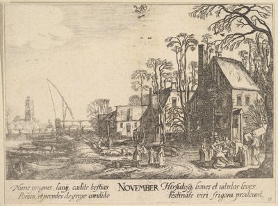 Listopad 1628-29. autorstwa Wenceslaus Hollar