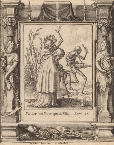 Stara kobieta, 1651. autorstwa Wenceslaus Hollar