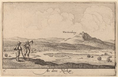 Nad Neckarem autorstwa Wenceslaus Hollar