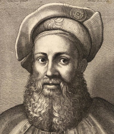 Portret Pietro Aretino, ok. 1670 autorstwa Wenceslaus Hollar