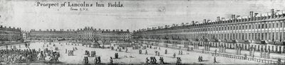 Perspektywa Lincolns Inn Fields, c.1650 autorstwa Wenceslaus Hollar