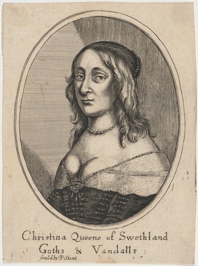 Królowa Krystyna autorstwa Wenceslaus Hollar