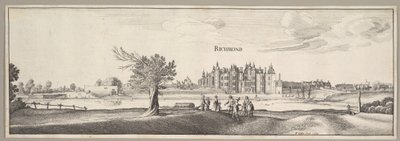 Pałac Richmond, 1638. autorstwa Wenceslaus Hollar