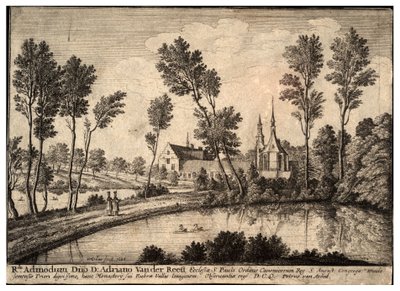Opactwo Rothendael. Stan 1 autorstwa Wenceslaus Hollar