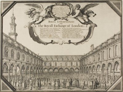 Giełda królewska autorstwa Wenceslaus Hollar