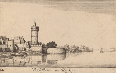 Rudesheim, 1635. autorstwa Wenceslaus Hollar