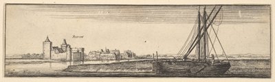 Ruhrort, 1642-44. autorstwa Wenceslaus Hollar