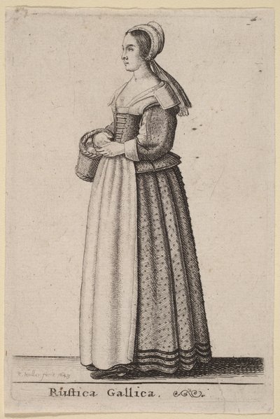 Gallijska scena wiejska autorstwa Wenceslaus Hollar