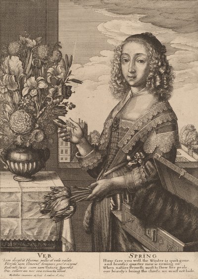 Wiosna, 1641. autorstwa Wenceslaus Hollar