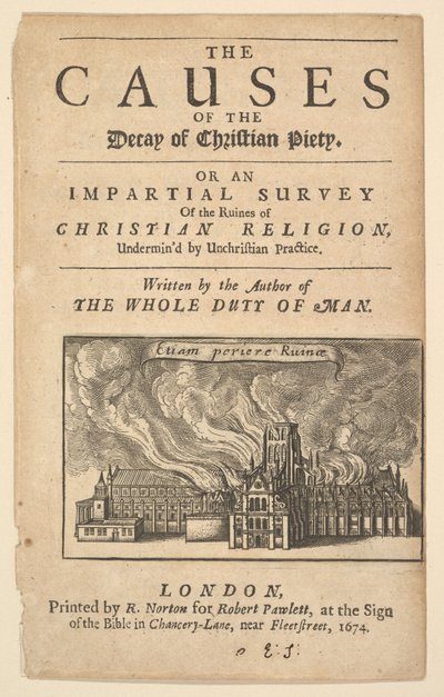 Płonący św. Pawła, Lex ignea, 1671 lub później. autorstwa Wenceslaus Hollar