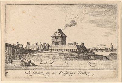 Strasburg: Urząd Poboru Opłat autorstwa Wenceslaus Hollar