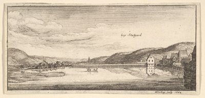 Stuttgart: Jezioro, 1663-65. autorstwa Wenceslaus Hollar