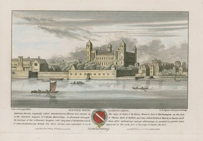 Suffolk House, Charing Cross, Londyn autorstwa Wenceslaus Hollar