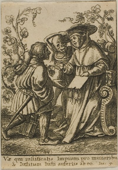 Kardynał i Śmierć autorstwa Wenceslaus Hollar
