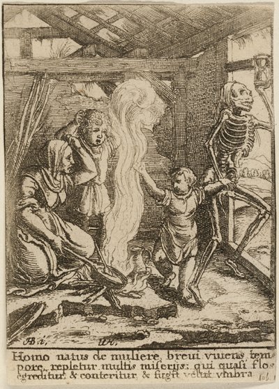 Dziecko i Śmierć autorstwa Wenceslaus Hollar