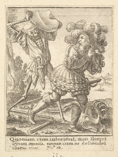 Hrabia z Tańca Śmierci, 1651. autorstwa Wenceslaus Hollar