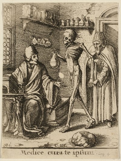 Doktor i śmierć autorstwa Wenceslaus Hollar
