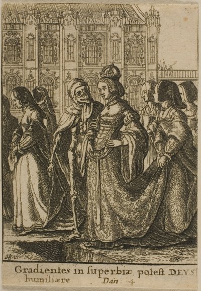 Cesarzowa i Śmierć autorstwa Wenceslaus Hollar