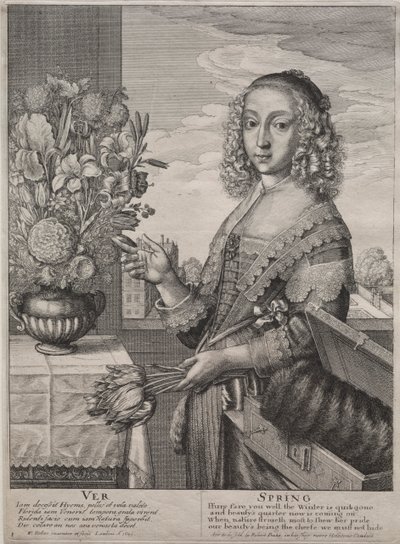 Cztery pory roku: wiosna autorstwa Wenceslaus Hollar