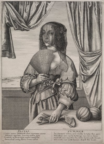 Cztery pory roku: lato 1641. autorstwa Wenceslaus Hollar
