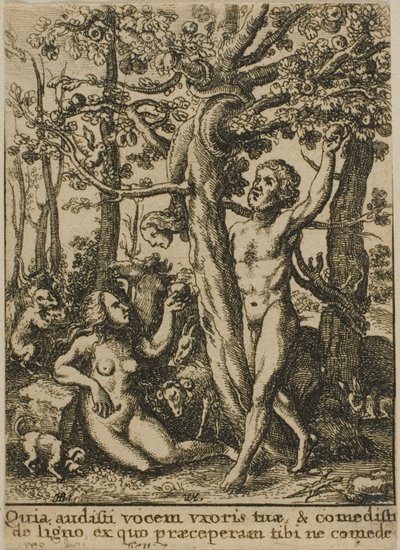 Ogród Edenu autorstwa Wenceslaus Hollar