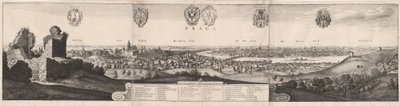 Wspaniały widok na Pragę autorstwa Wenceslaus Hollar