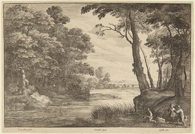 Polowanie na czaple autorstwa Wenceslaus Hollar