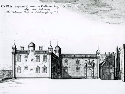 Parlament w Edynburgu (rycina) (zdjęcie bundw) autorstwa Wenceslaus Hollar