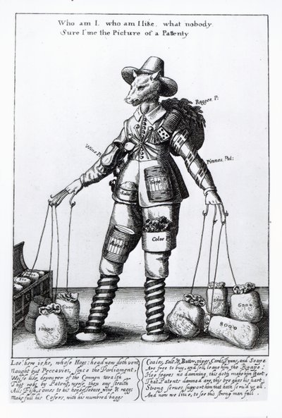 "Obraz Pattenty", ok. 1641-50 autorstwa Wenceslaus Hollar