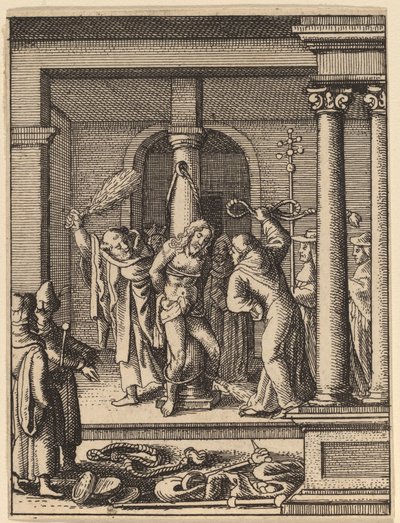 Biczowanie autorstwa Wenceslaus Hollar