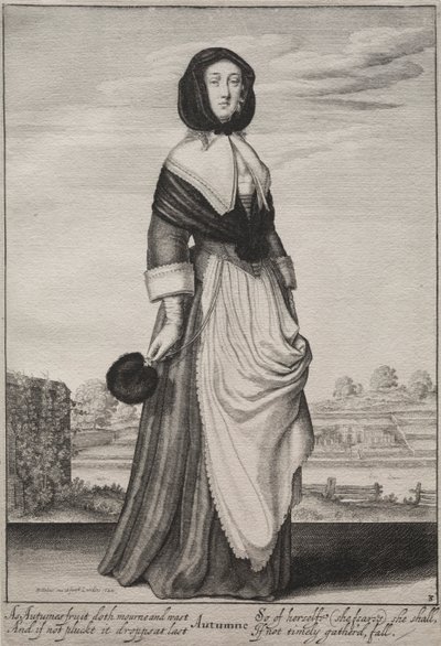 Pory roku: jesień, 1643-1644. autorstwa Wenceslaus Hollar