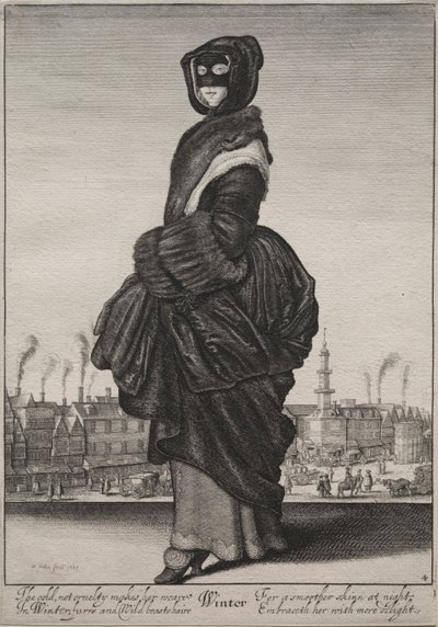 Pory roku: zima 1643-1644. autorstwa Wenceslaus Hollar