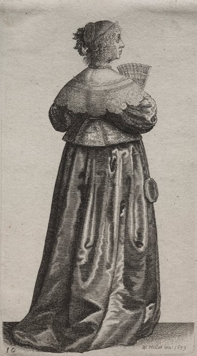 Kilka zwyczajów angielskich kobiet, od szlachty do kobiet wiejskich…, 1639. autorstwa Wenceslaus Hollar