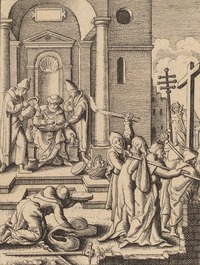 Umycie rąk. autorstwa Wenceslaus Hollar