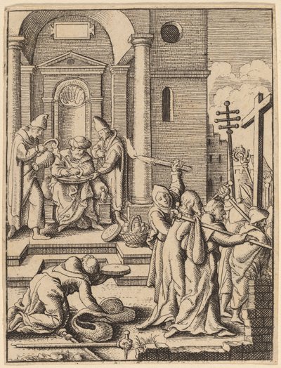 Umycie rąk autorstwa Wenceslaus Hollar