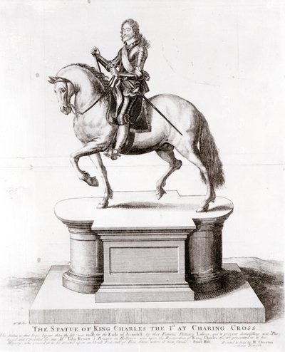 Pomnik króla Karola I na Charing Cross autorstwa Wenceslaus Hollar