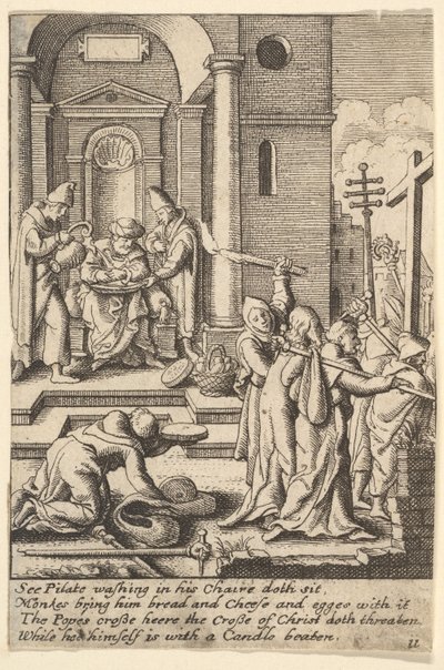 Umycie rąk, 1625-77 autorstwa Wenceslaus Hollar