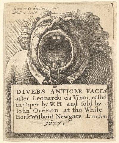 Strona tytułowa, Divers Anticke Faces, 1677. autorstwa Wenceslaus Hollar